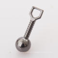 gunmetal alloy metal zipper pullers